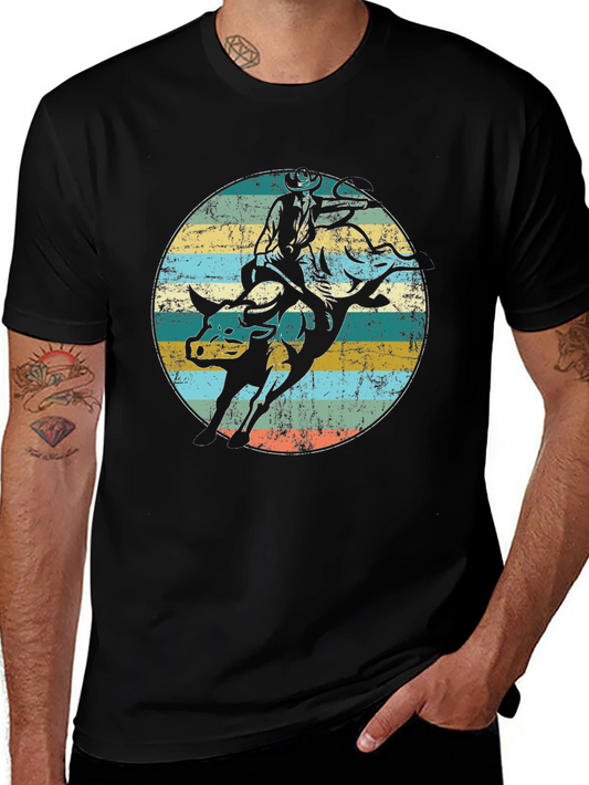 Vintage Rodeo Bull Riding T-Shirt