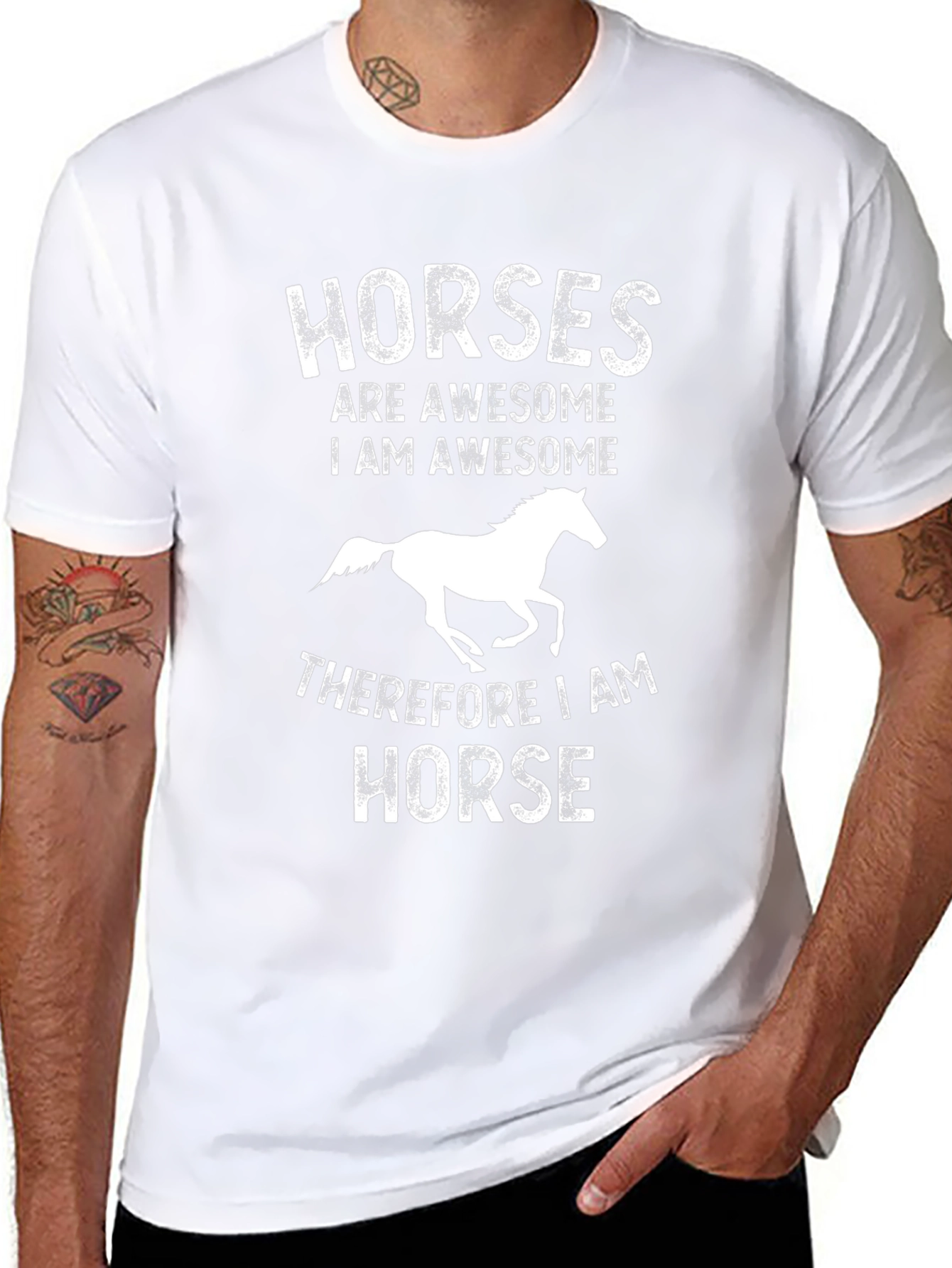 Horses Are Awesome Graphic T-Shirt