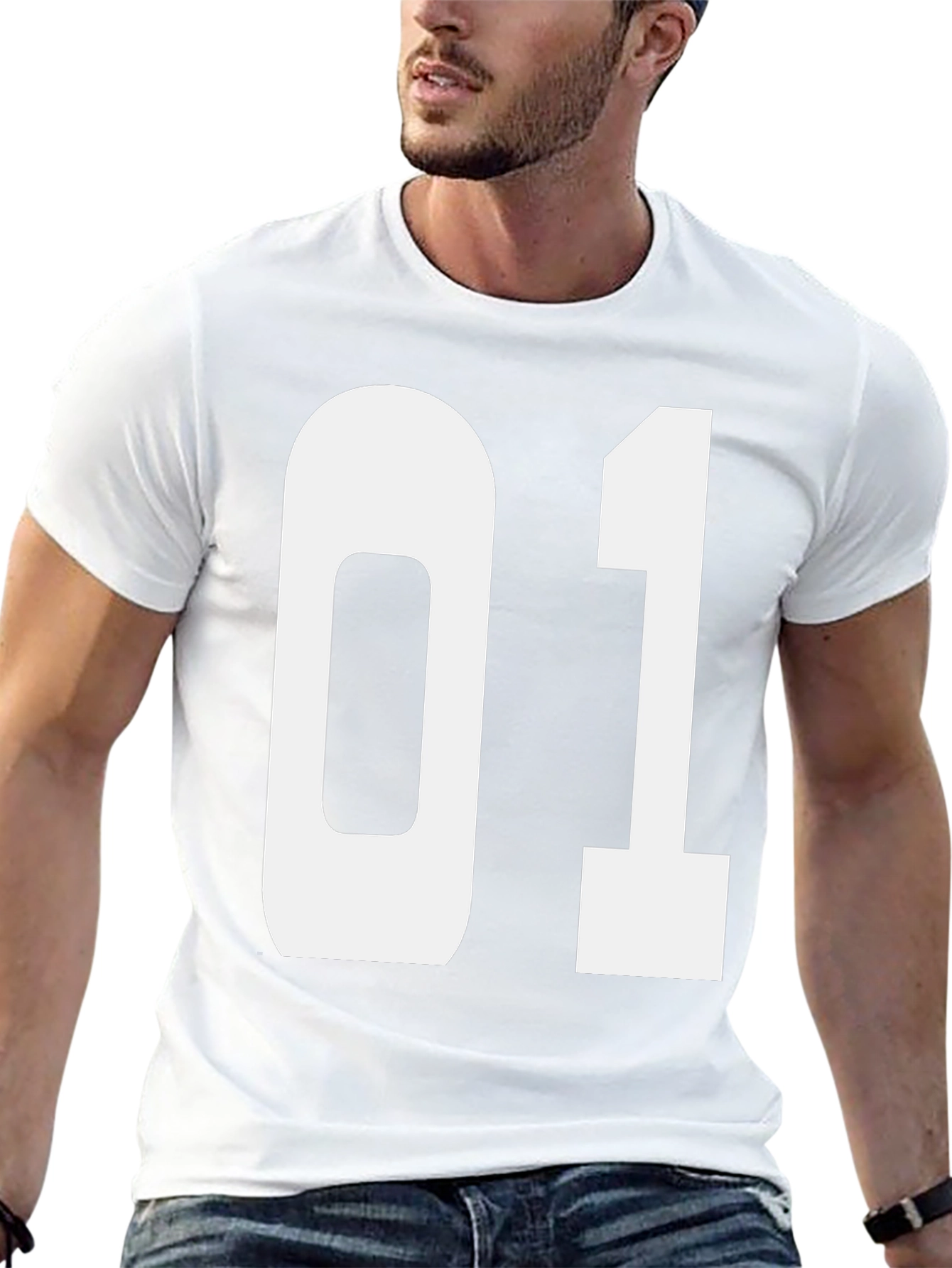 Bold Number 01 Graphic T-Shirt