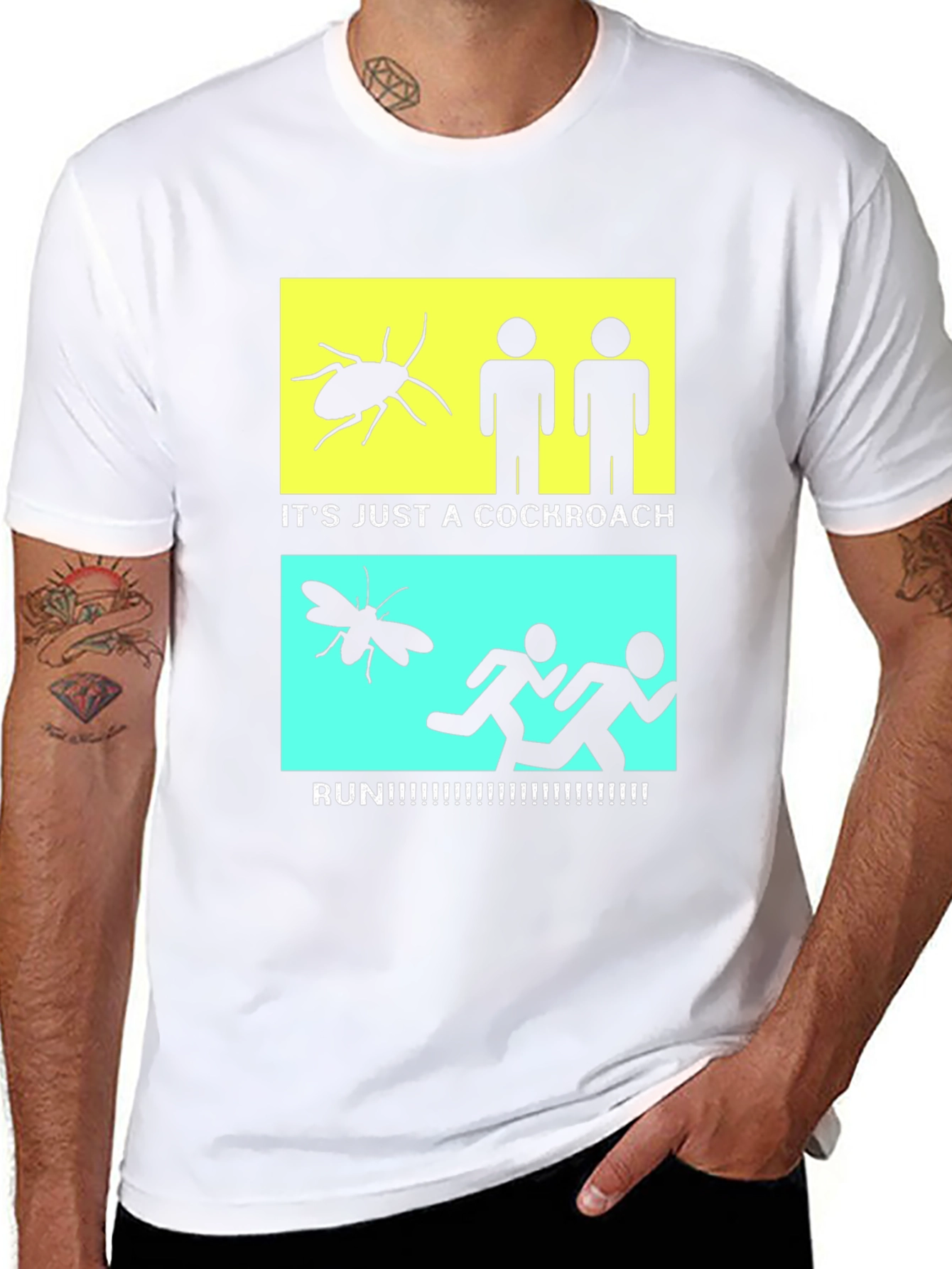 Cockroach Reaction Humor T-Shirt