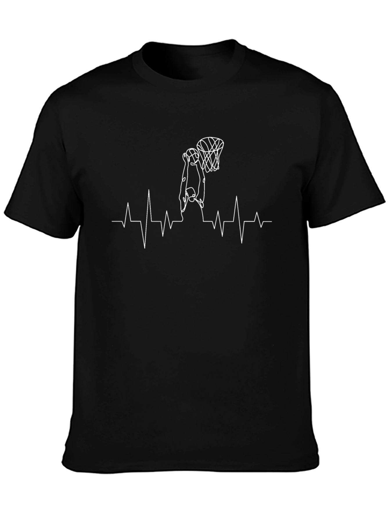 Basketball Heartbeat Graphic Tee