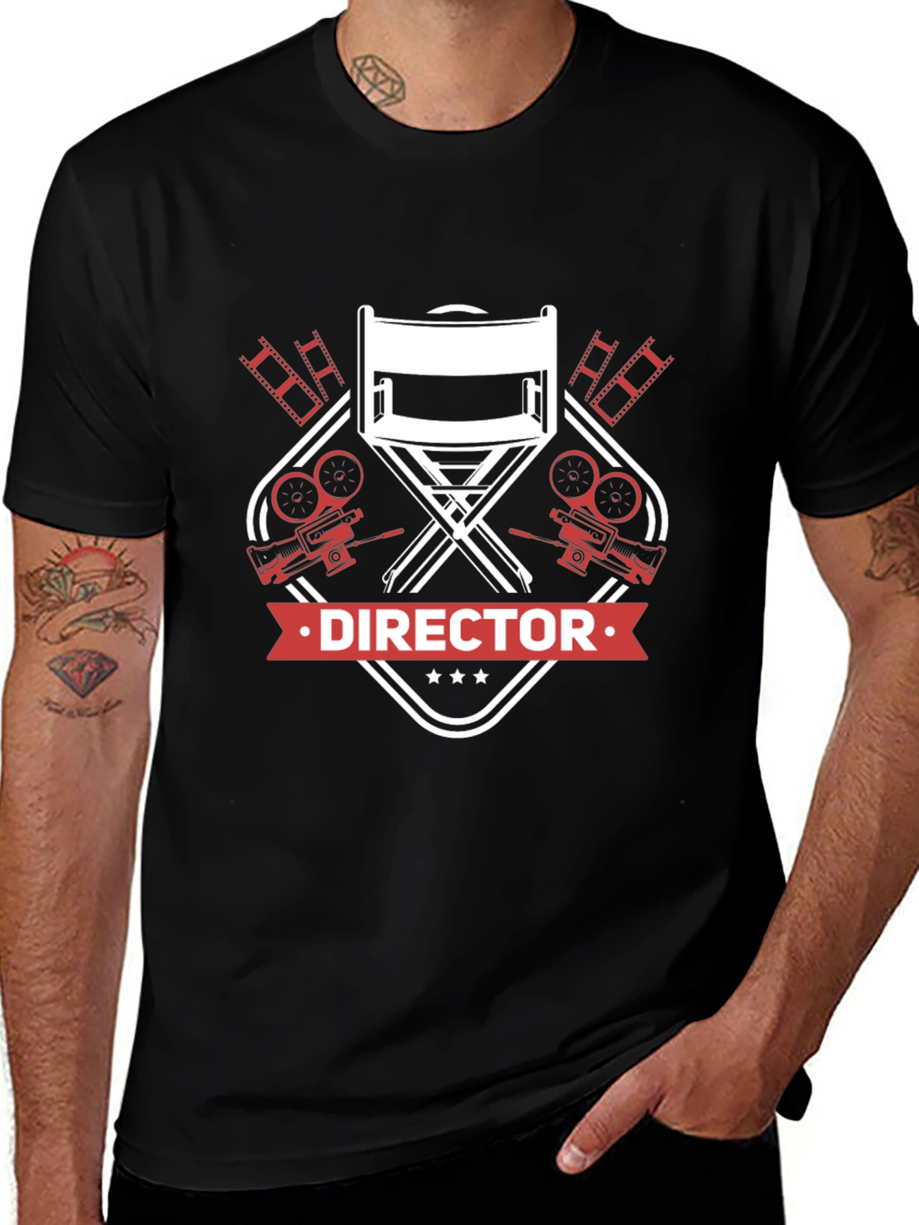 Director Film Crew Black T-Shirt