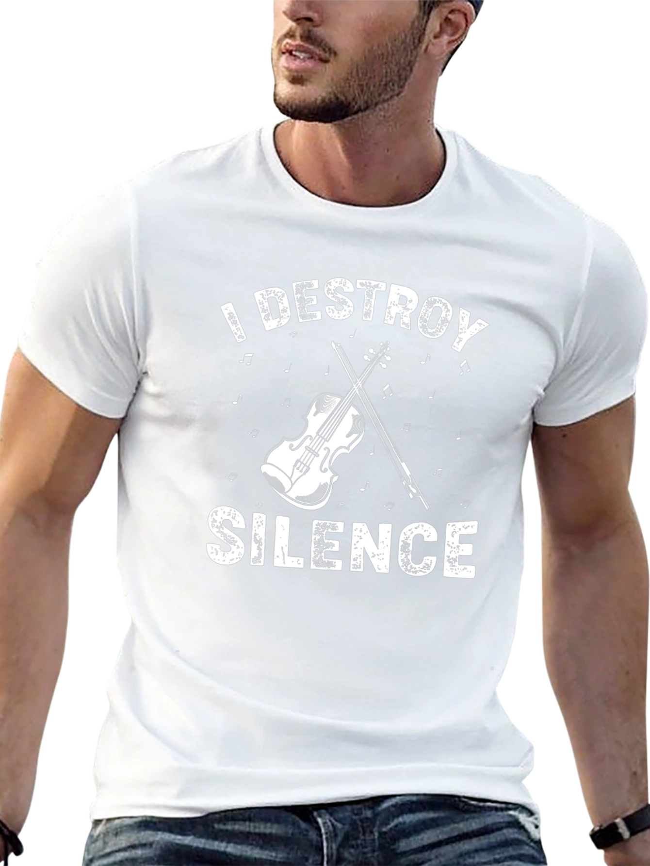I Destroy Silence T-Shirt - Musician Tee