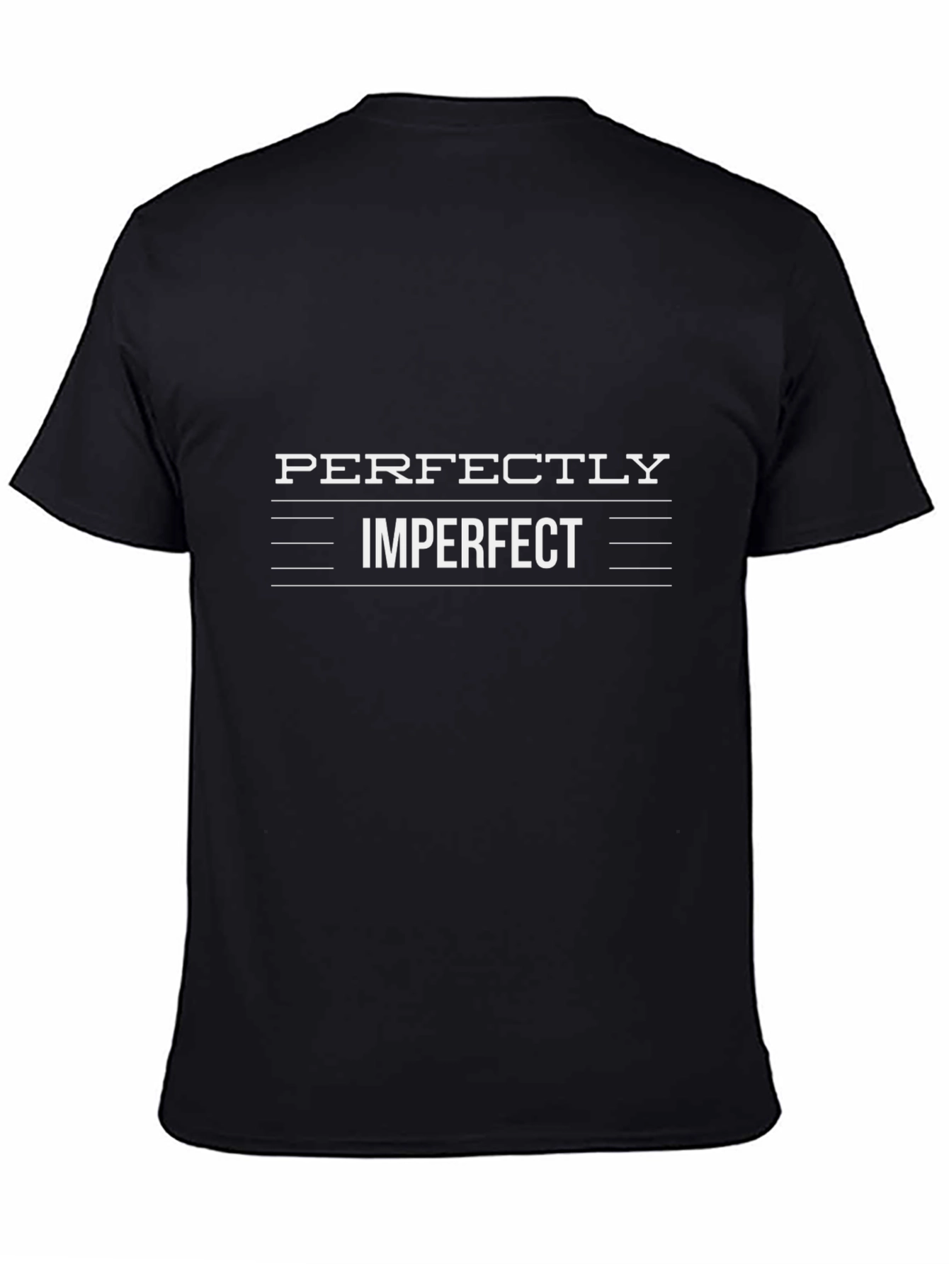 Perfectly Imperfect Graphic Tee - Trendy Black Shirt
