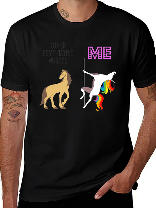 Psychiatric Nurse Unicorn T-Shirt