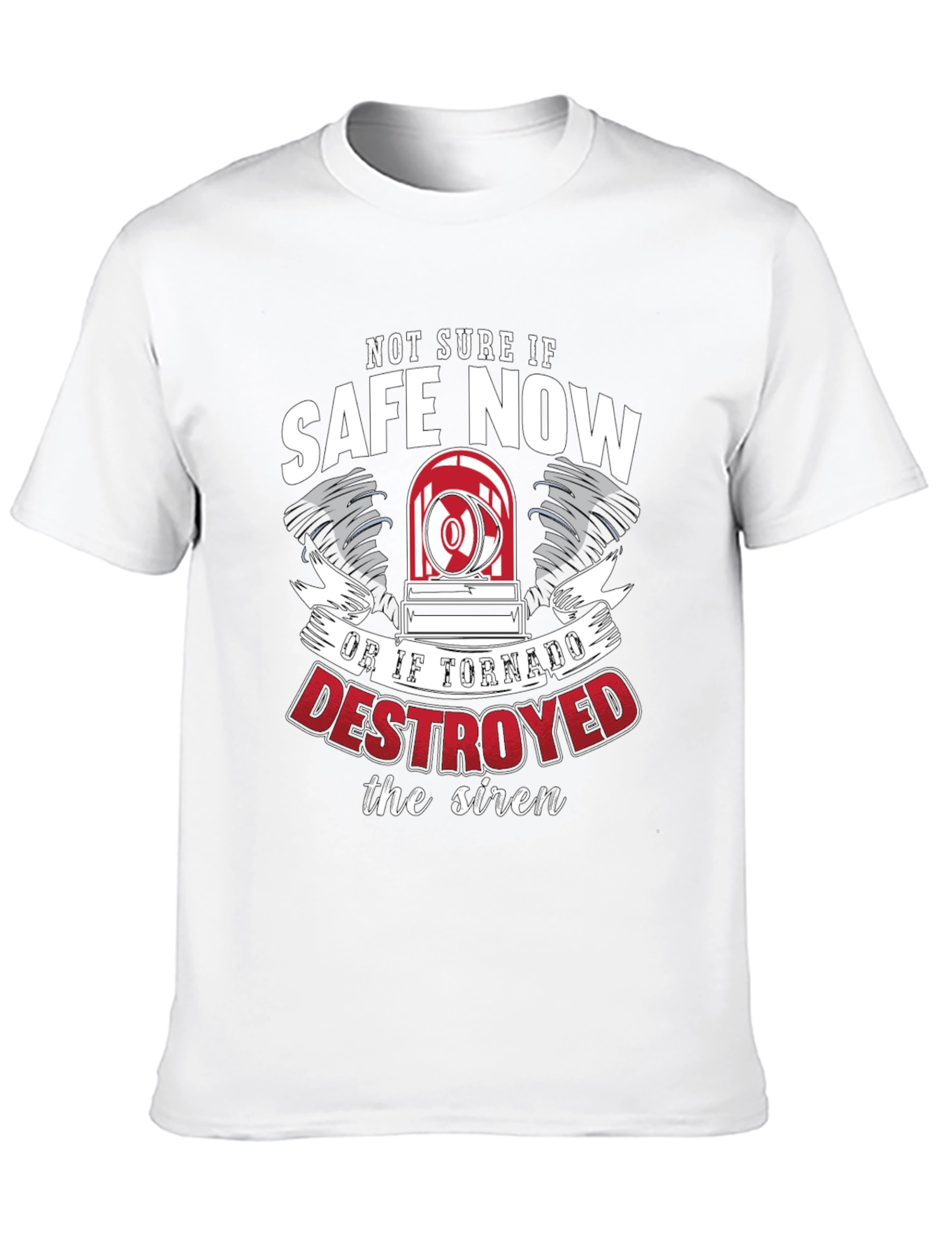 Funny Tornado Siren Destroyed T-Shirt