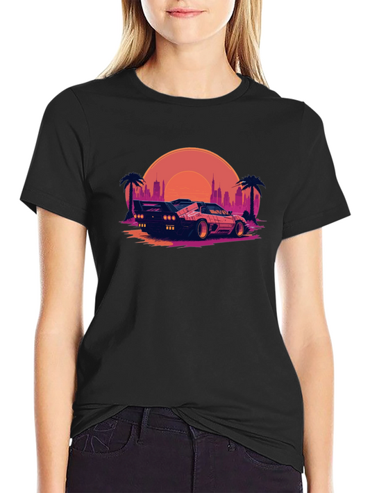 Retro Wave T-Shirt - Black