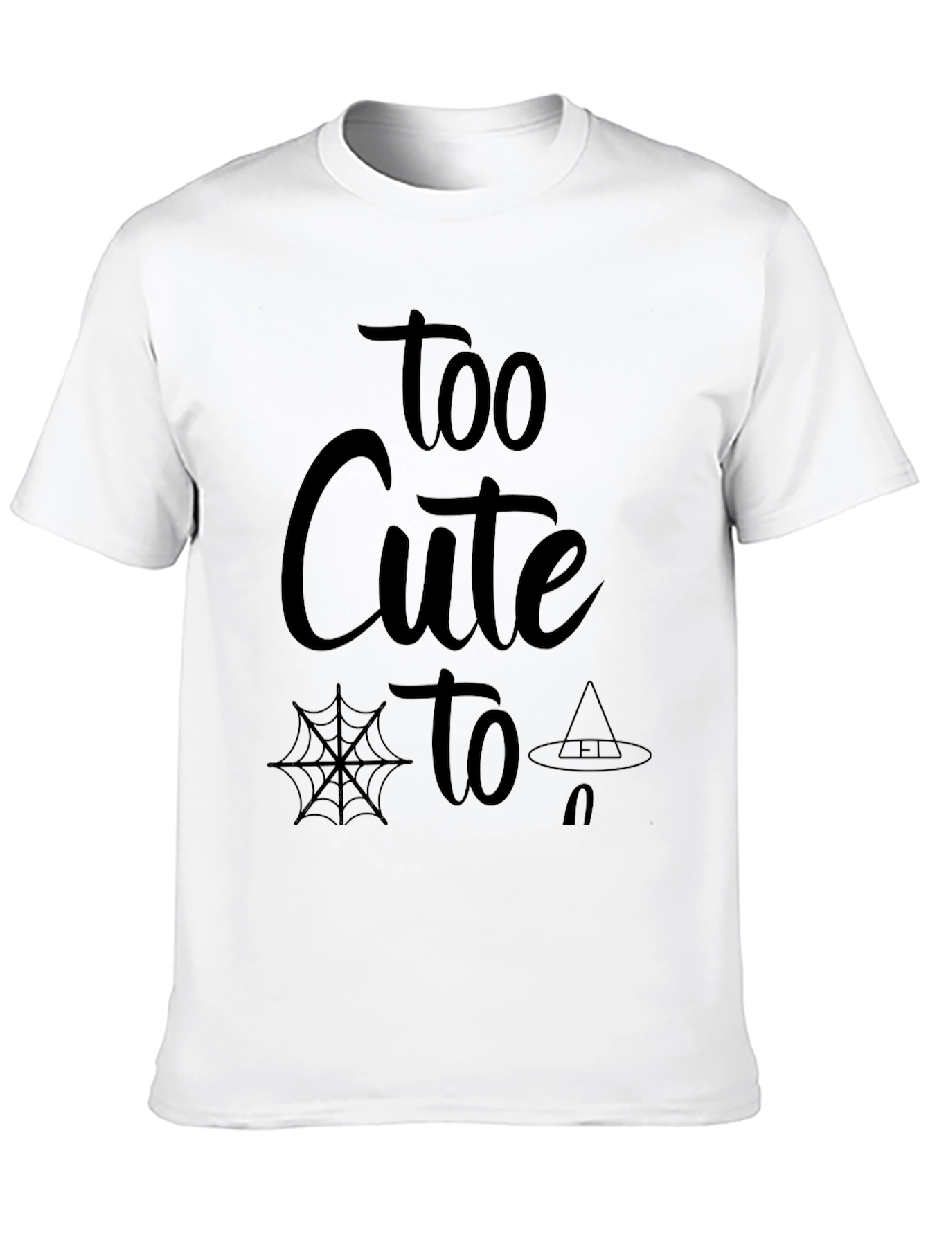 Too Cute to Spook Halloween Graphic Tee