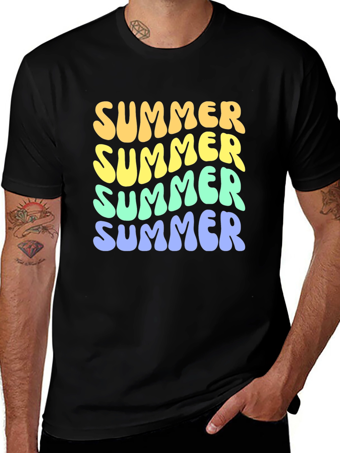 Retro Summer T-Shirt - Funky Graphic Tee