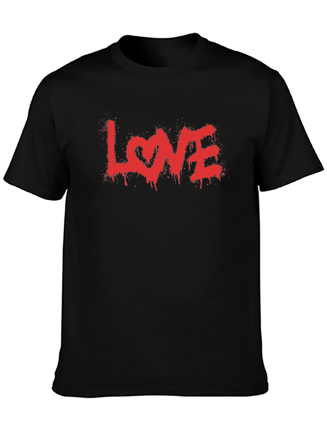 LOVE Graphic Tee - Valentines Day Black T-Shirt