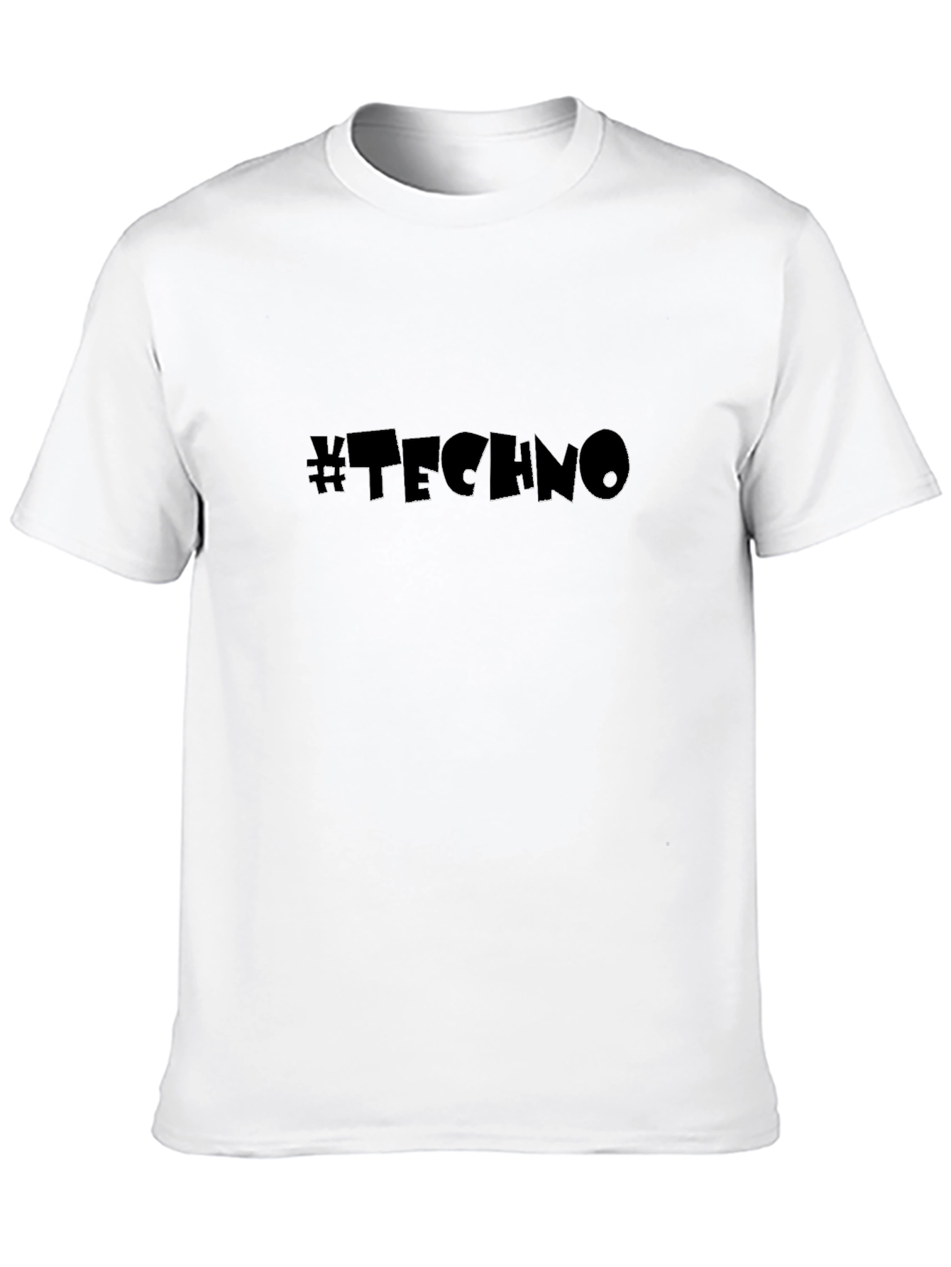 Techno Music Black T-Shirt