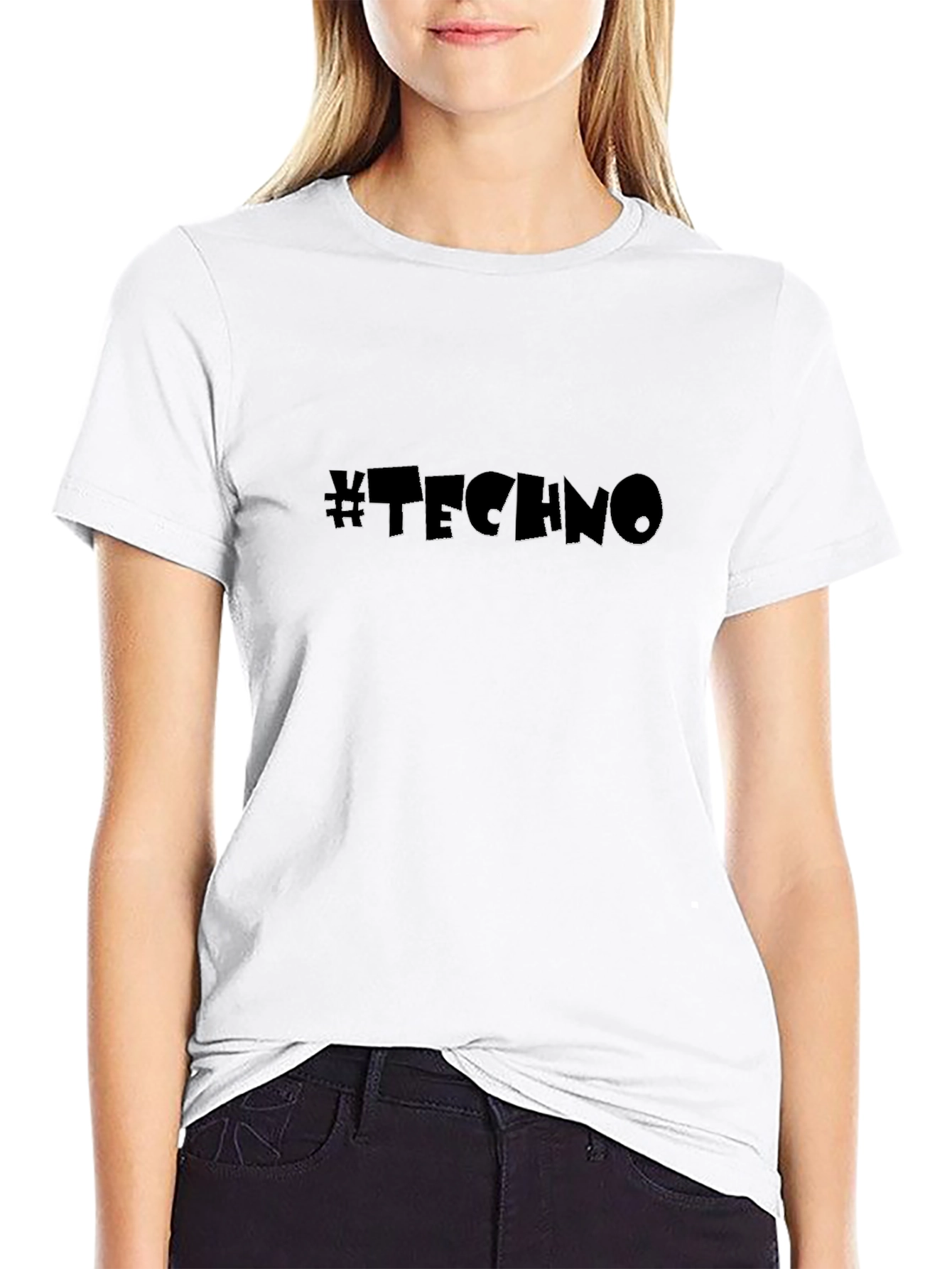 Techno Music Black T-Shirt