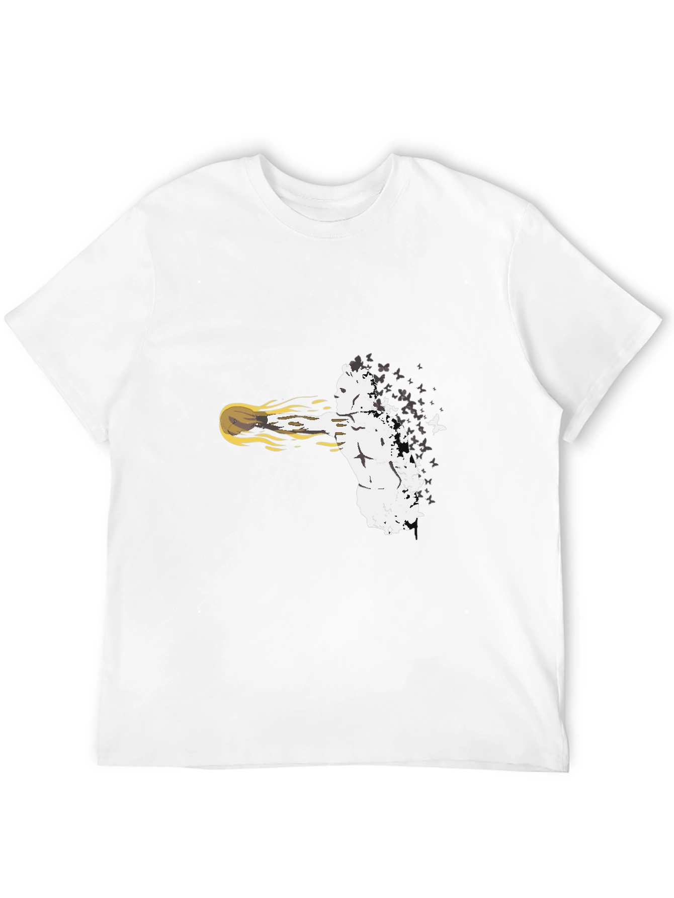 Abstract Fighter Black T-Shirt