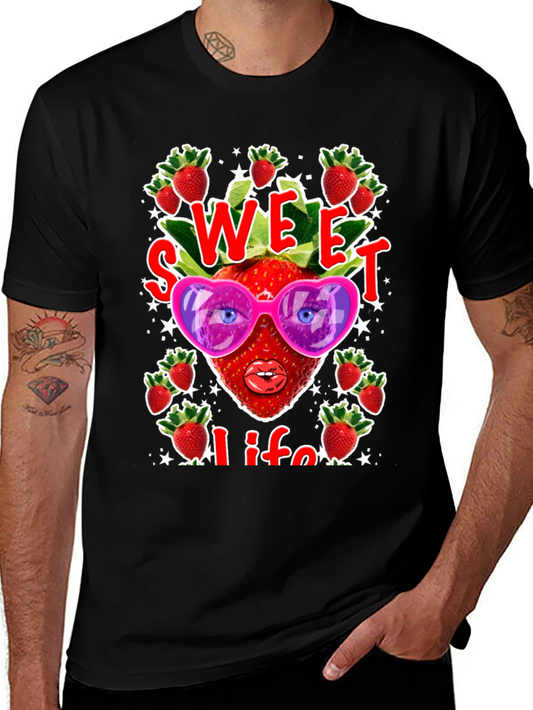 Sweet Life Strawberry Graphic T-Shirt