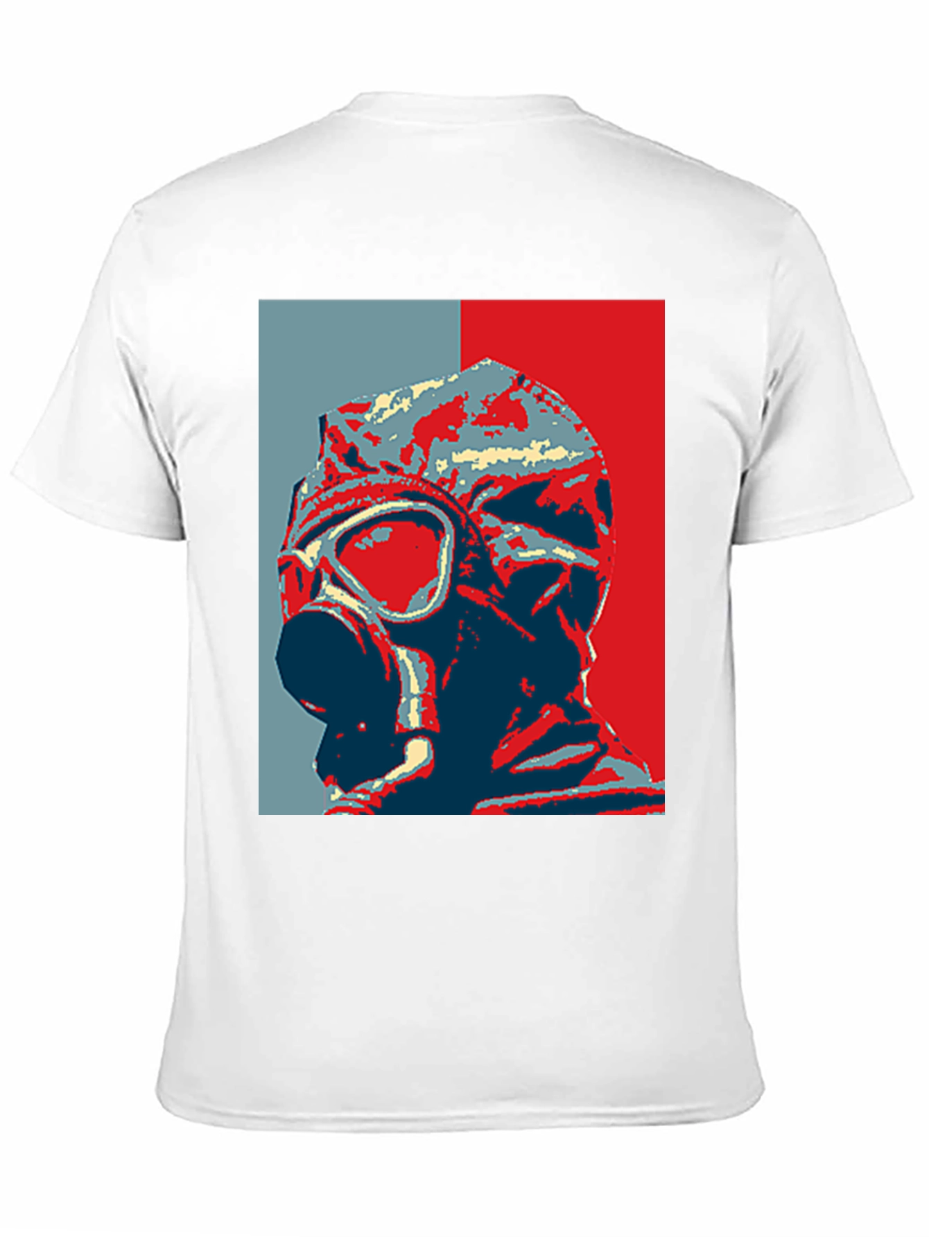 Gas Mask Graphic Print Black T-Shirt
