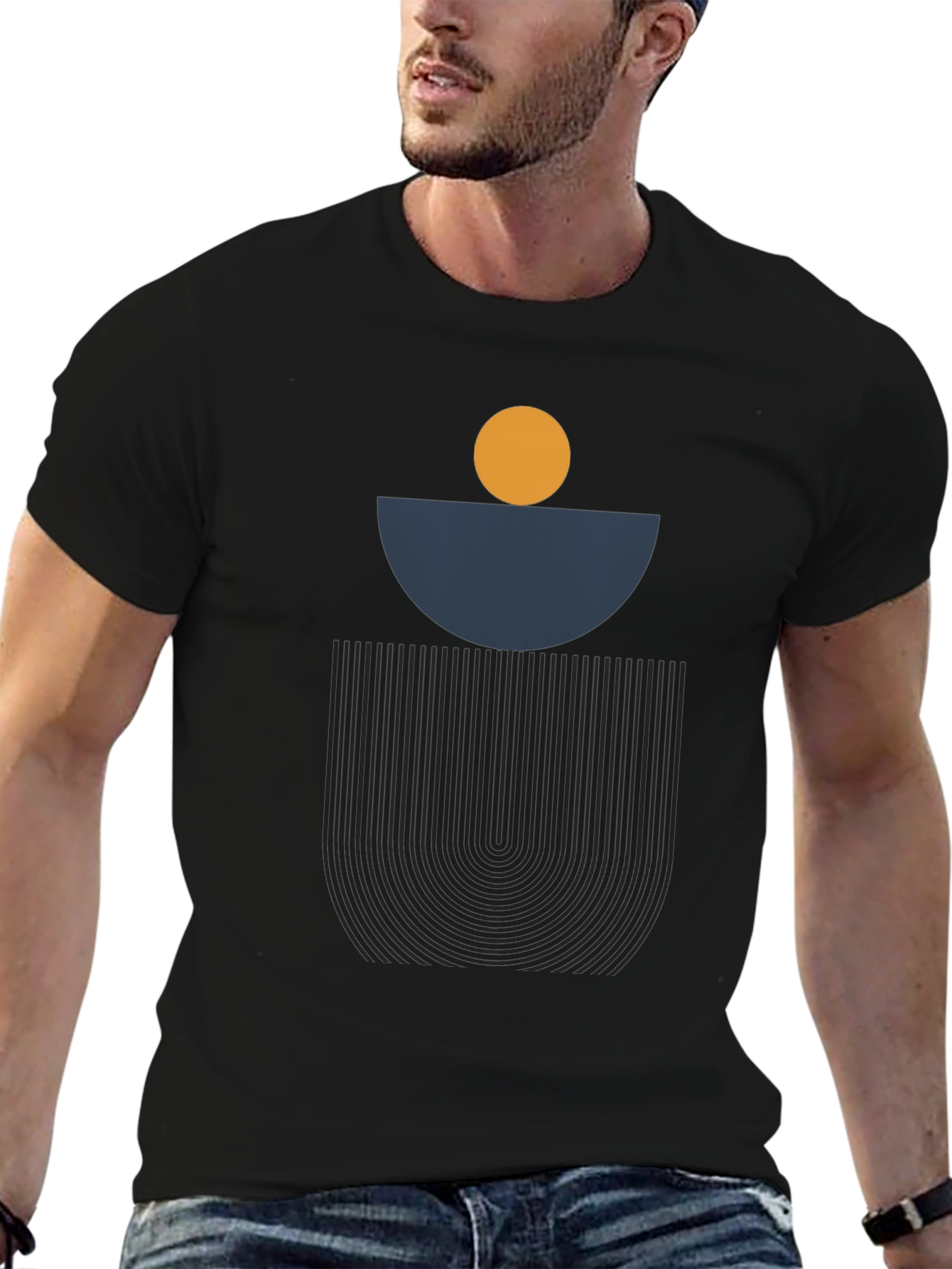 Minimalist Geometric Graphic T-Shirt