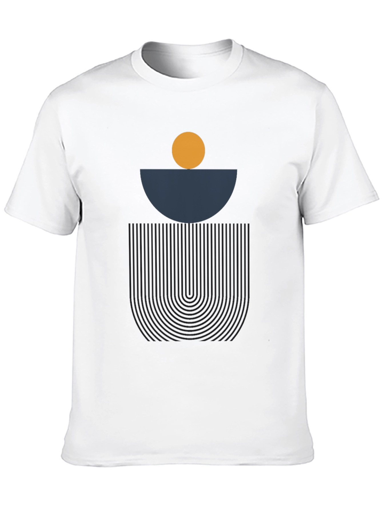 Minimalist Geometric Graphic T-Shirt