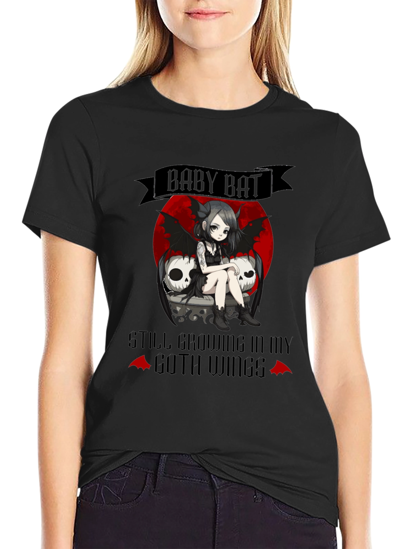 Baby Bat Goth T-Shirt - Unique Design!