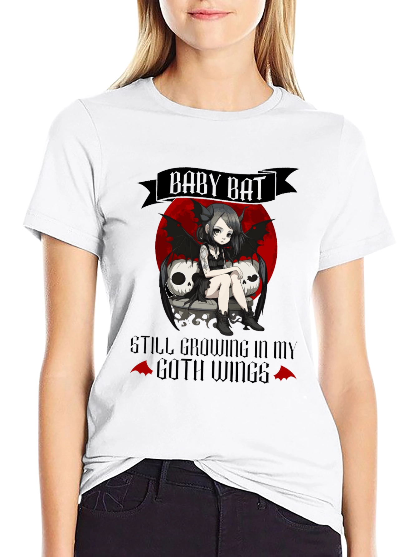 Baby Bat Goth T-Shirt - Unique Design!