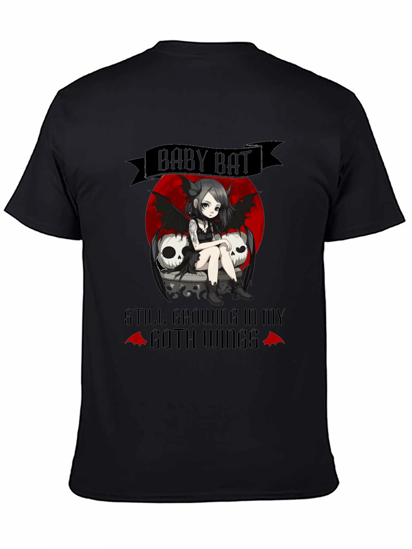 Baby Bat Goth T-Shirt - Unique Design!