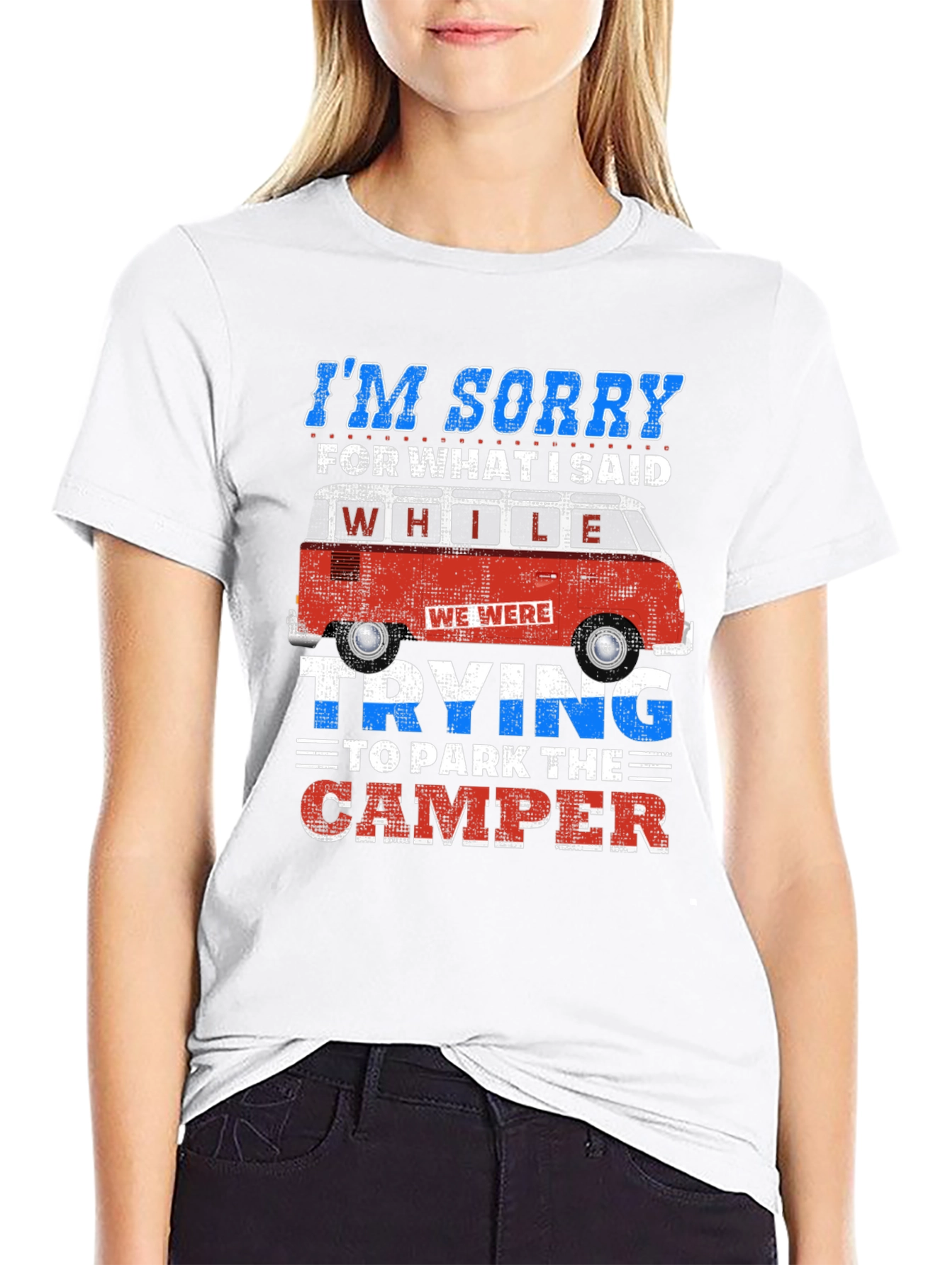 Funny Camping T-Shirt - Camper Van Humor