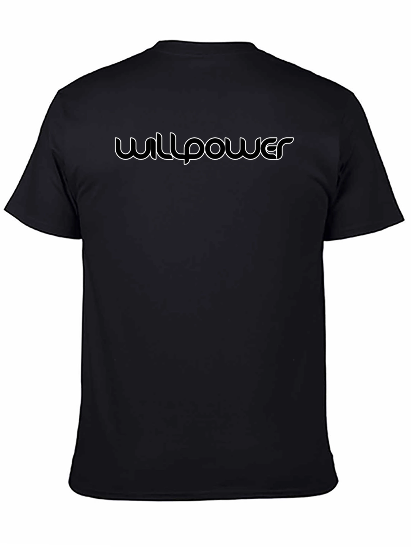 Willpower Graphic Print Black T-Shirt