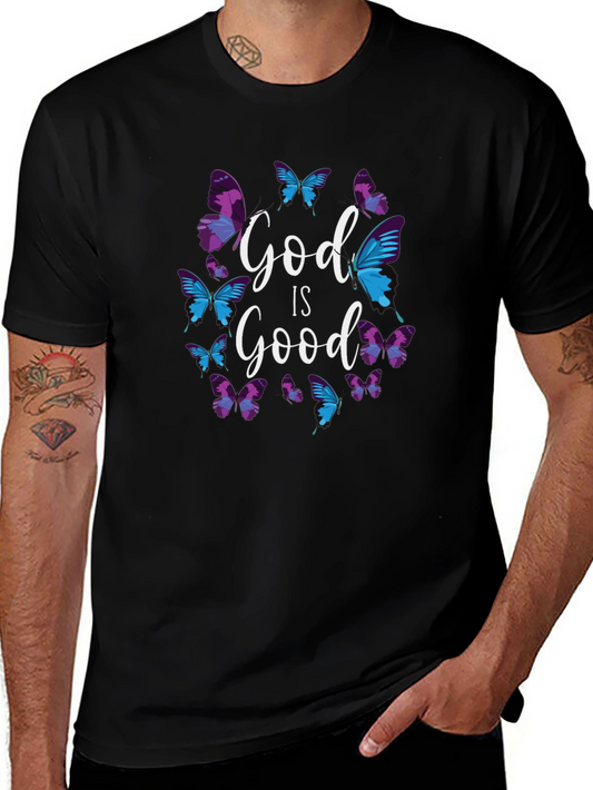 God is Good Butterfly Graphic Tee