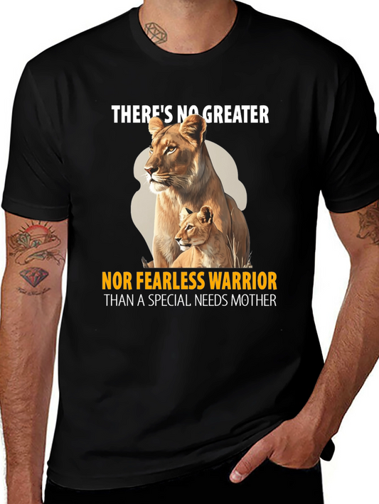 Fearless Mother Lion Graphic Tee - Special Needs Support