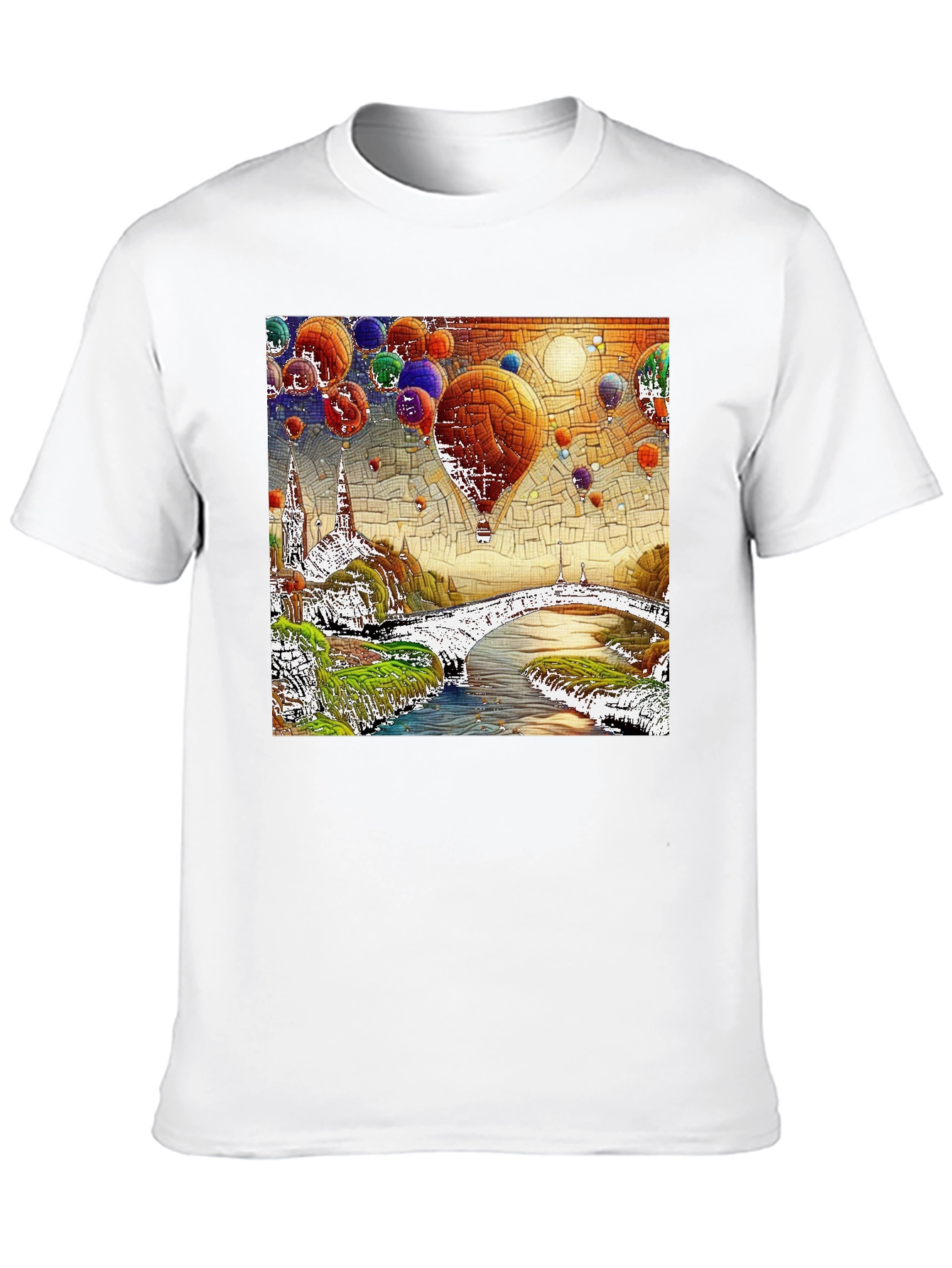 Hot Air Balloon Dreamscape Graphic Tee