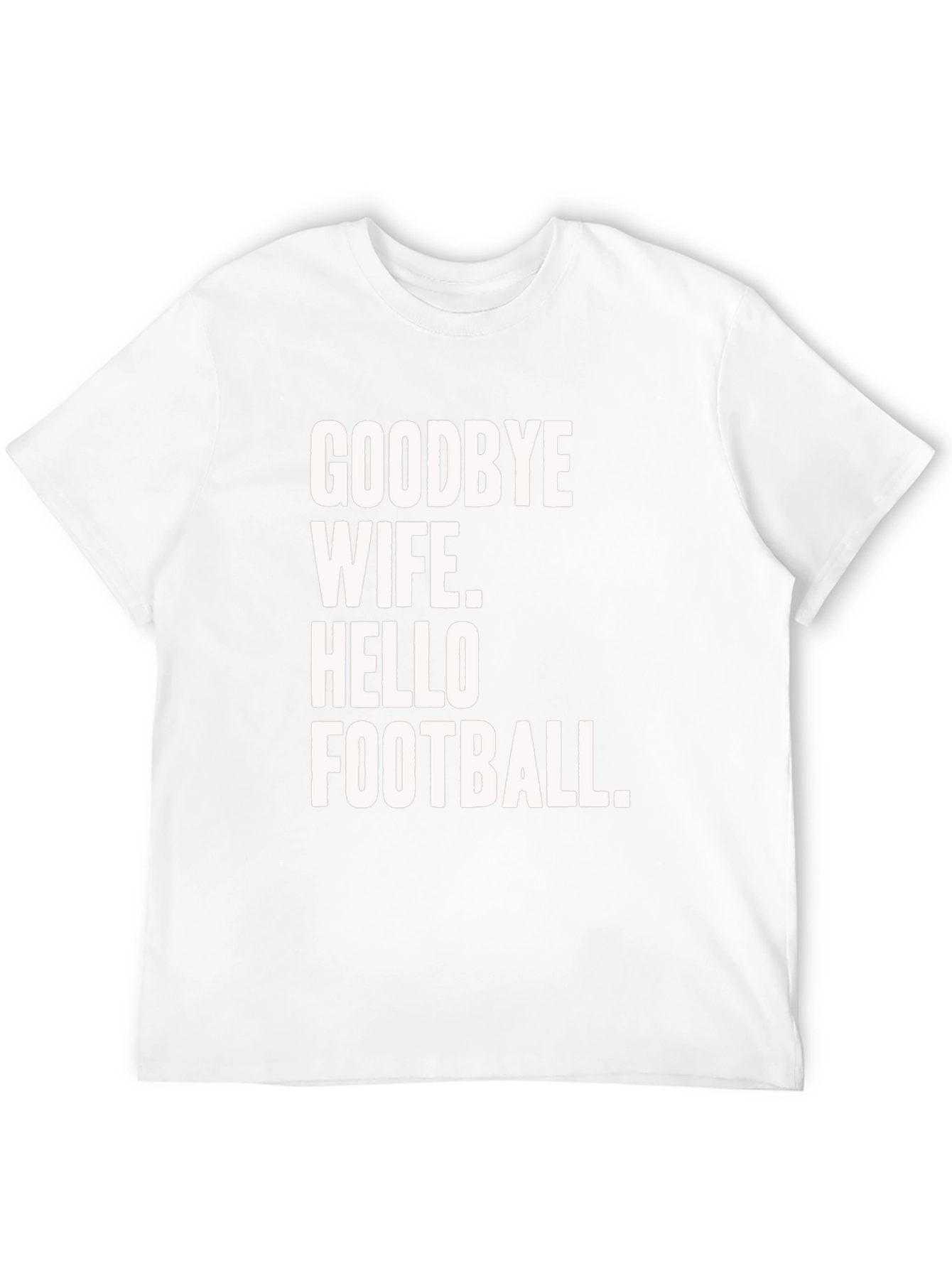 Goodbye Wife Hello Football Black Graphic Tee