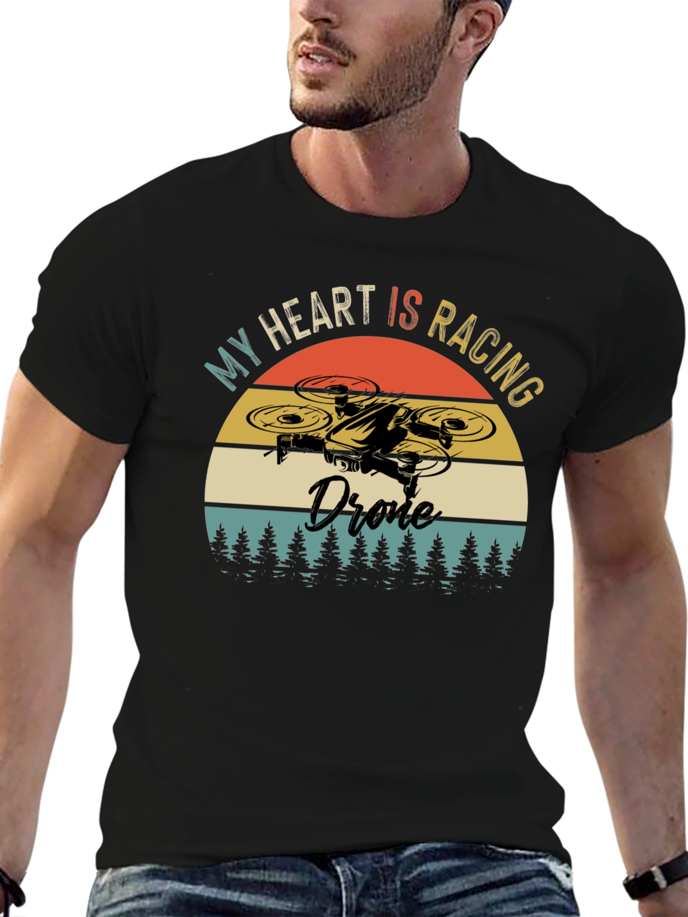 My Heart is Racing Drone T-Shirt - Pilot Tee