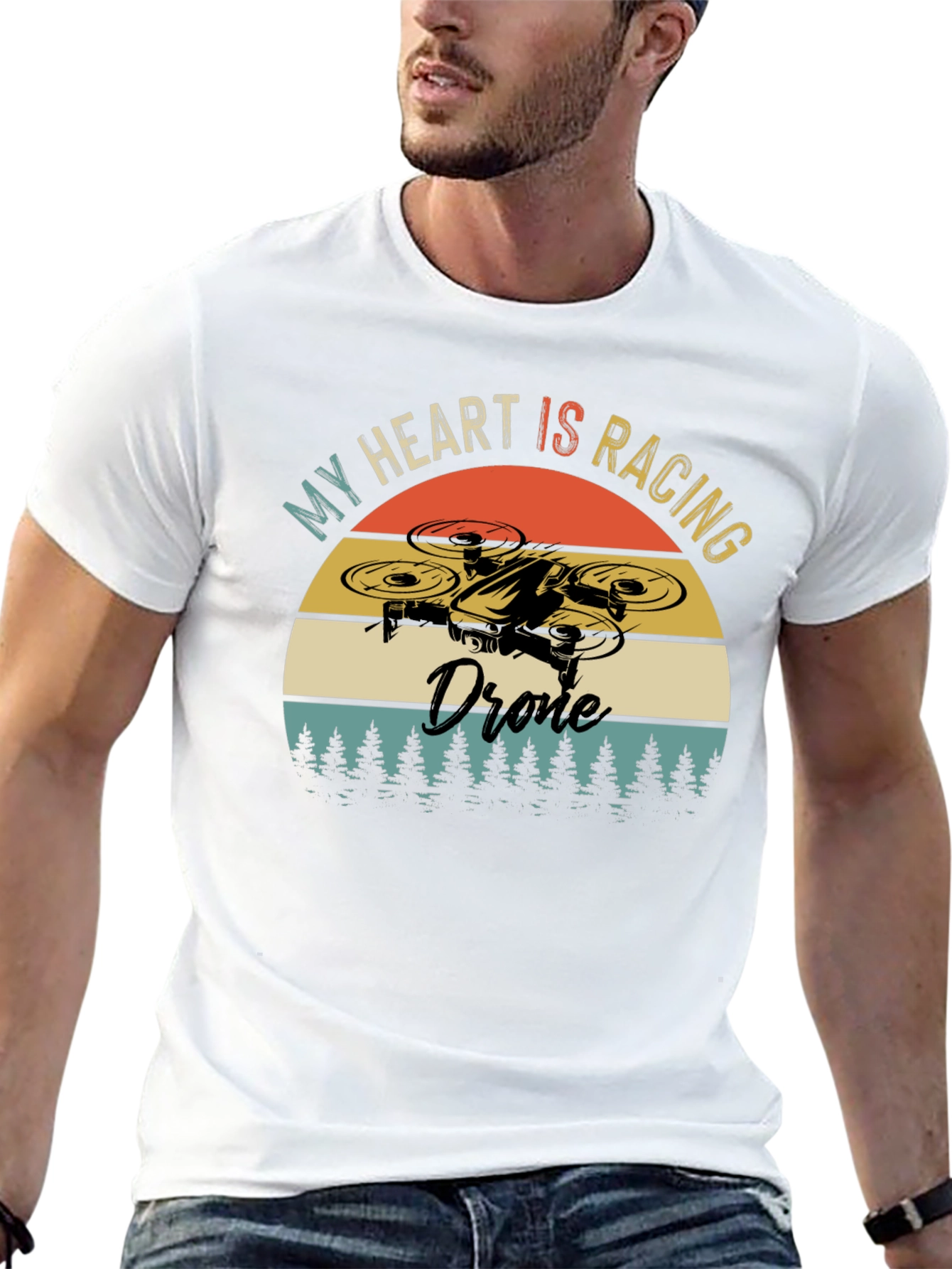 My Heart is Racing Drone T-Shirt - Pilot Tee