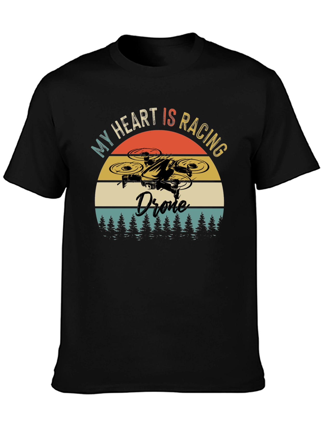 My Heart is Racing Drone T-Shirt - Pilot Tee