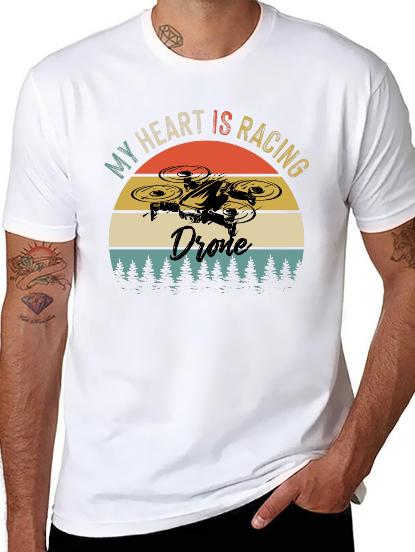 My Heart is Racing Drone T-Shirt - Pilot Tee
