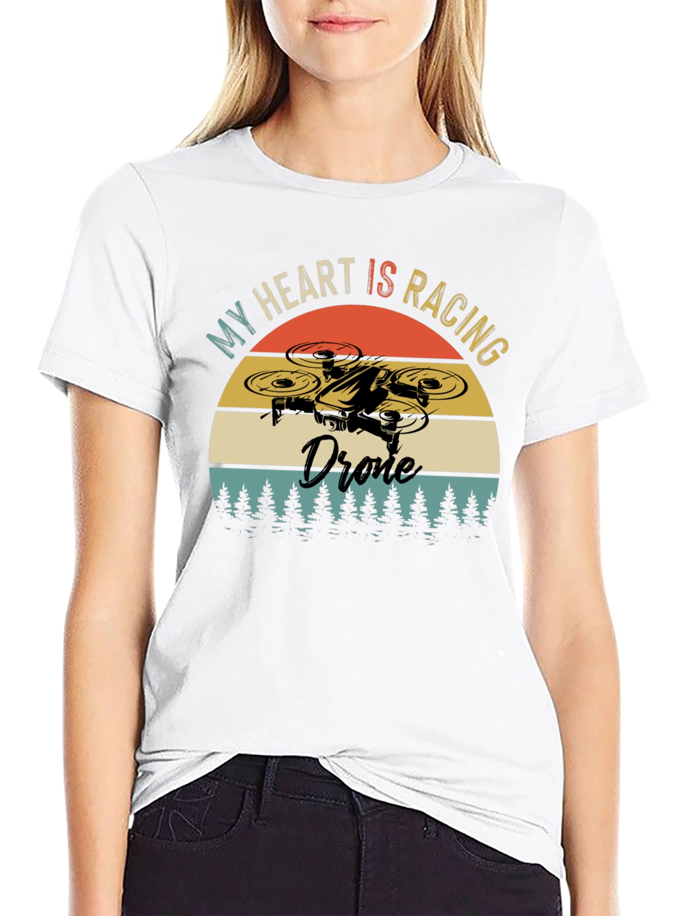 My Heart is Racing Drone T-Shirt - Pilot Tee