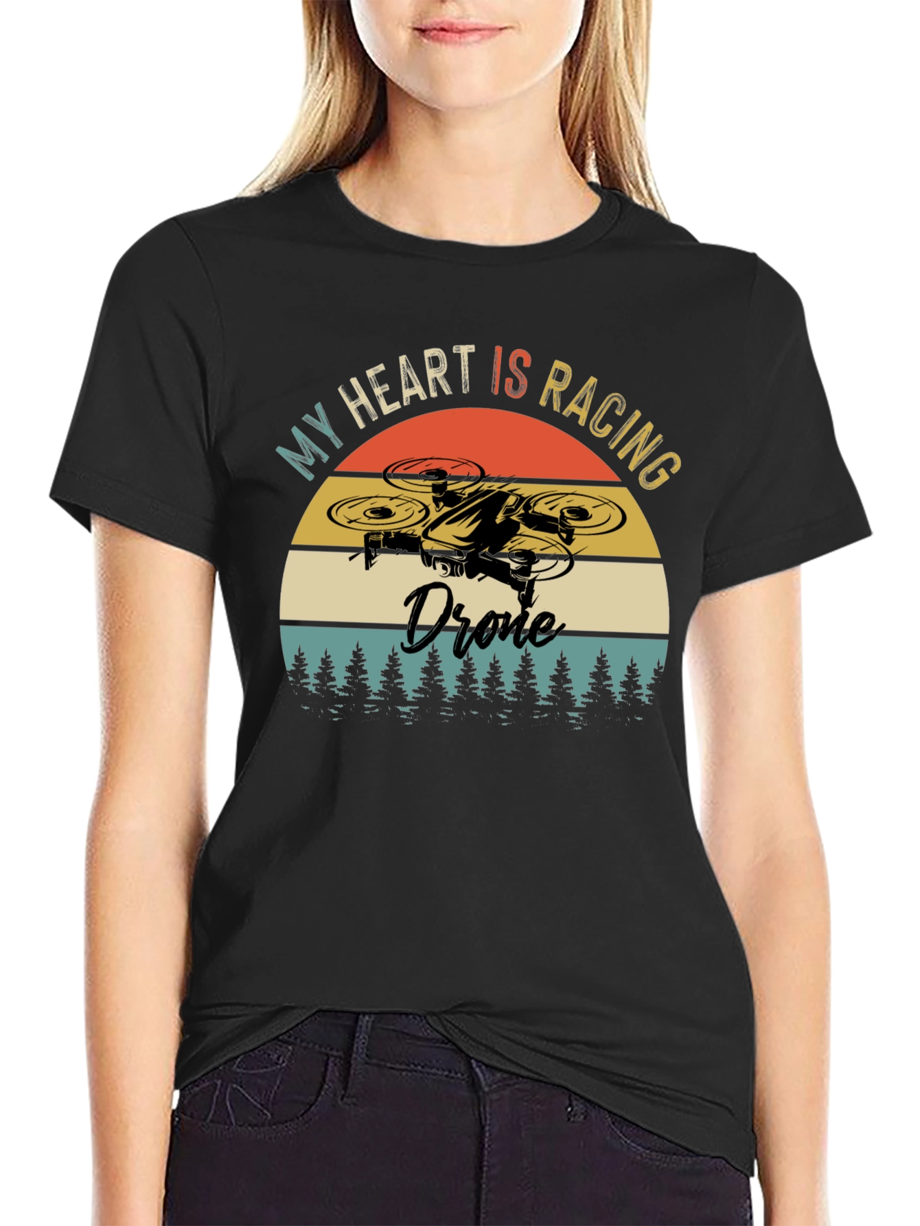 My Heart is Racing Drone T-Shirt - Pilot Tee