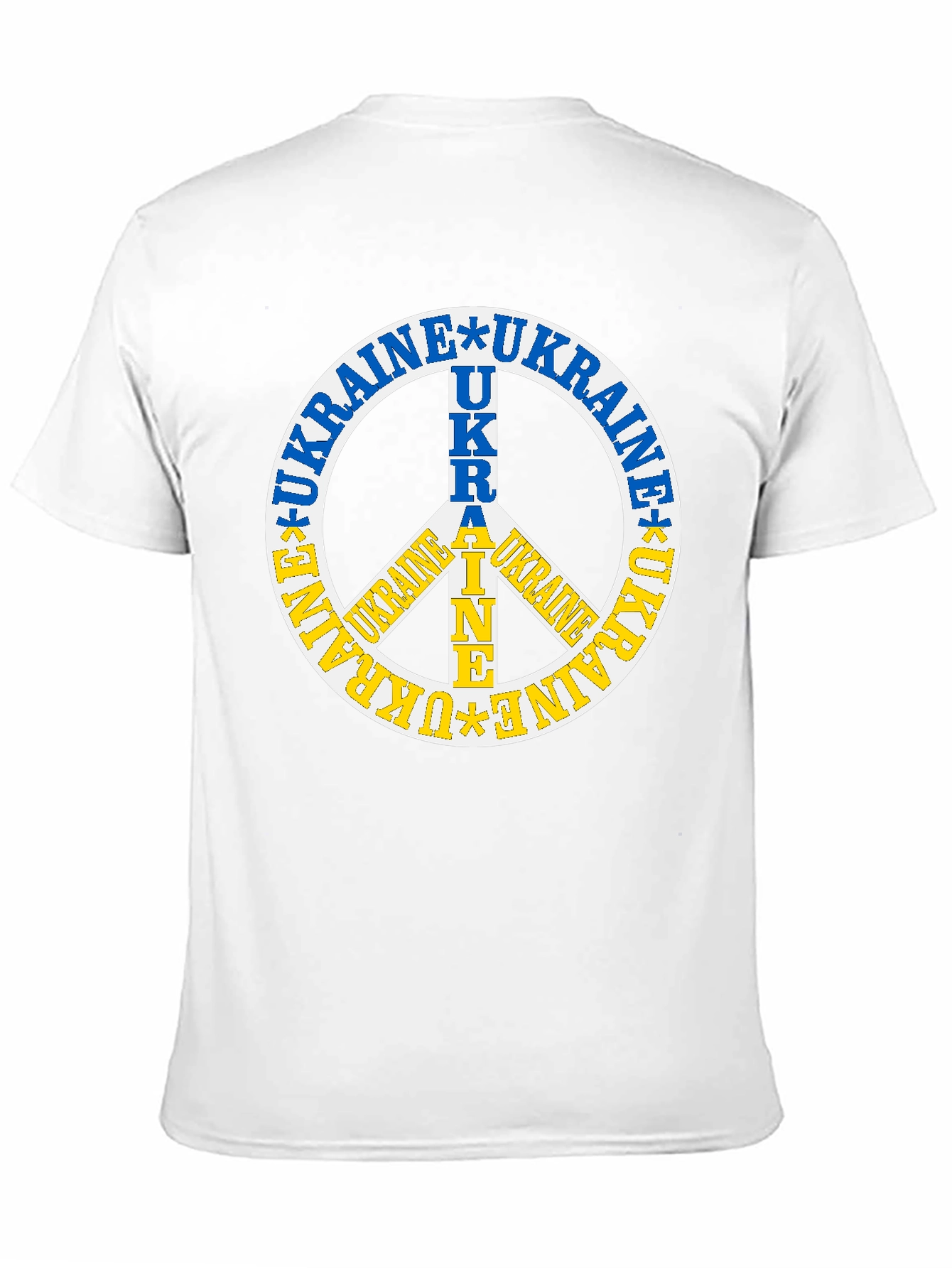 Ukraine Peace Sign Graphic Tee - Stand with Ukraine