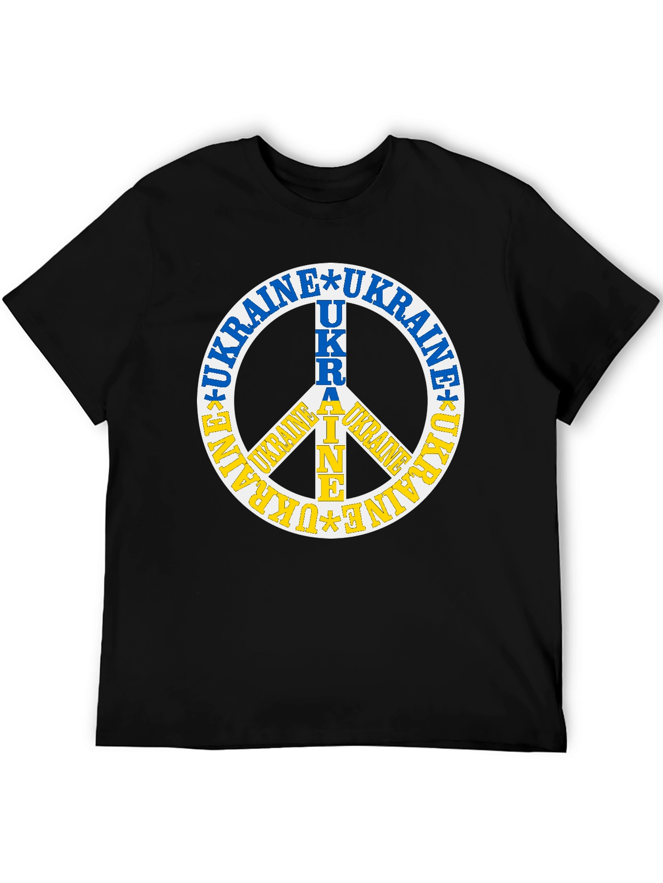 Ukraine Peace Sign Graphic Tee - Stand with Ukraine
