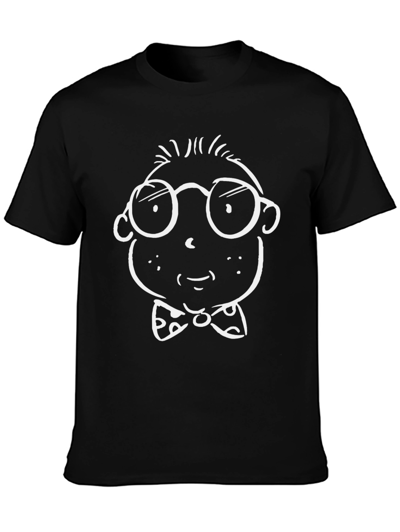 Funny Cartoon Character Black T-Shirt
