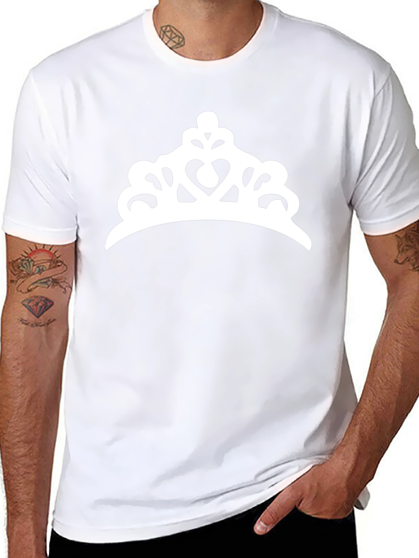 Crown Graphic Tee - Black