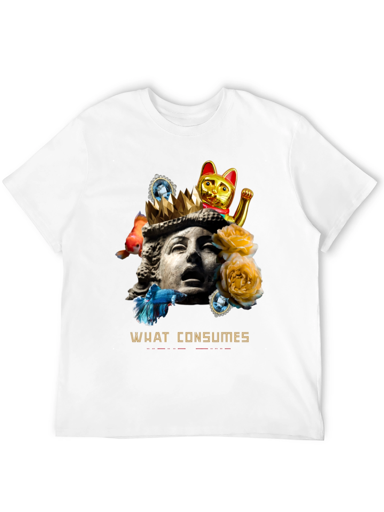 What Consumes Graphic T-Shirt - Unique Art Tee