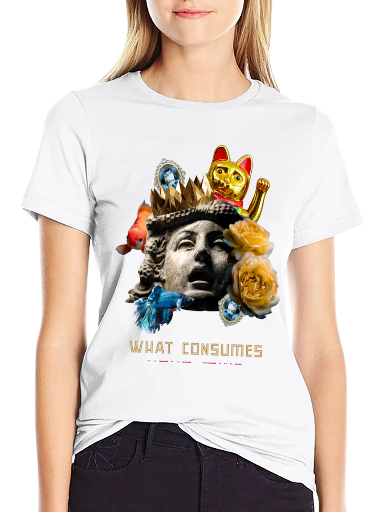 What Consumes Graphic T-Shirt - Unique Art Tee