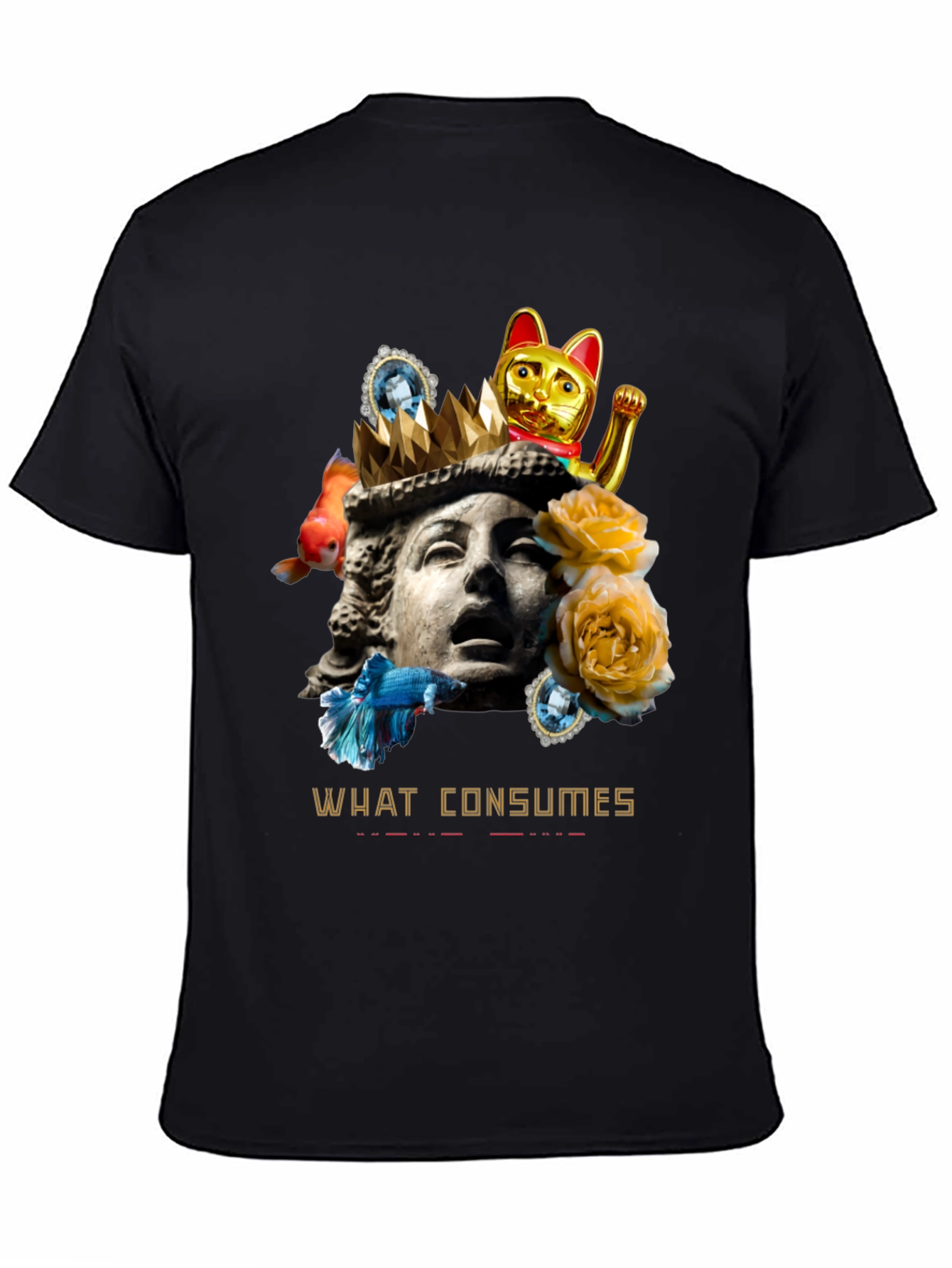 What Consumes Graphic T-Shirt - Unique Art Tee