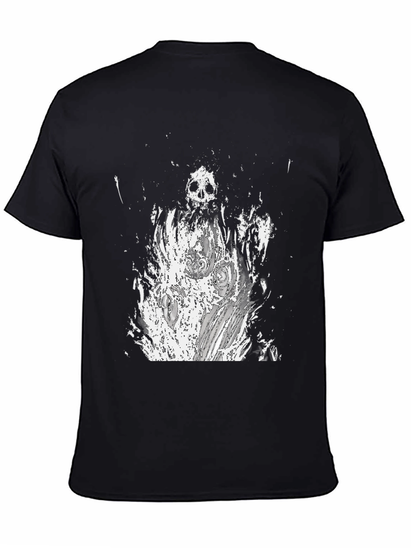 Grim Reaper Graphic Tee - Black Cotton T-Shirt