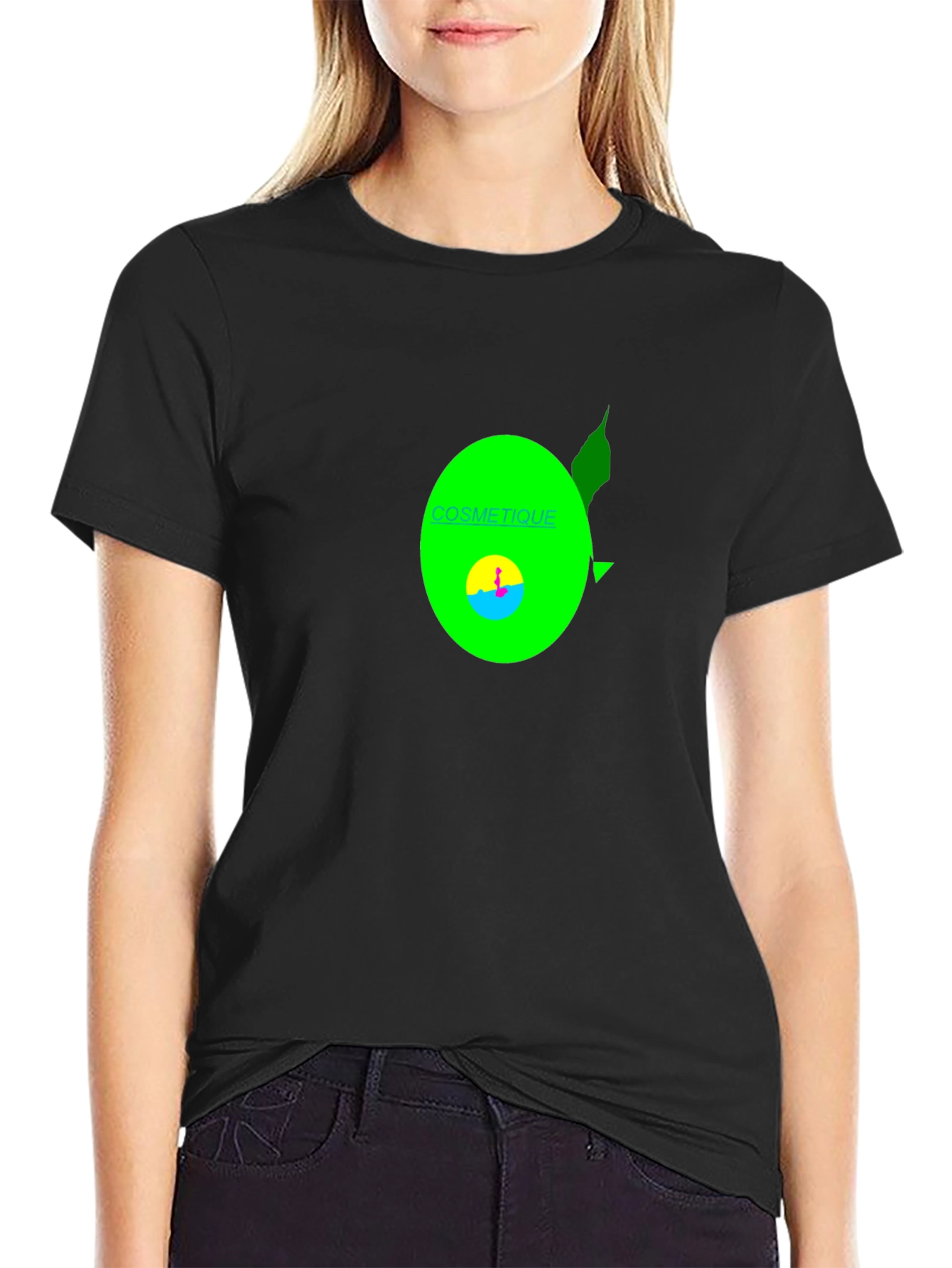 Cosmetique Graphic T-Shirt - Black