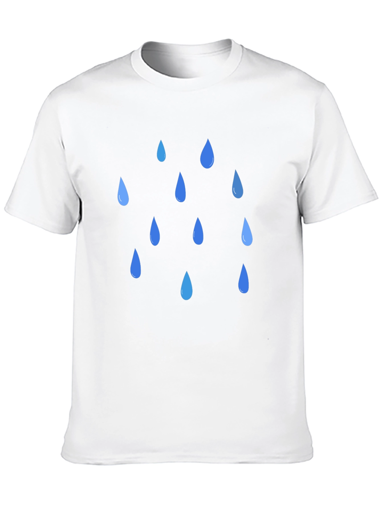 Rain Drop Graphic Black T-Shirt