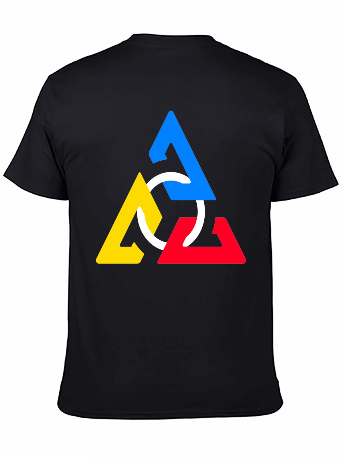 Geometric Triangles T-Shirt - Modern Art Design