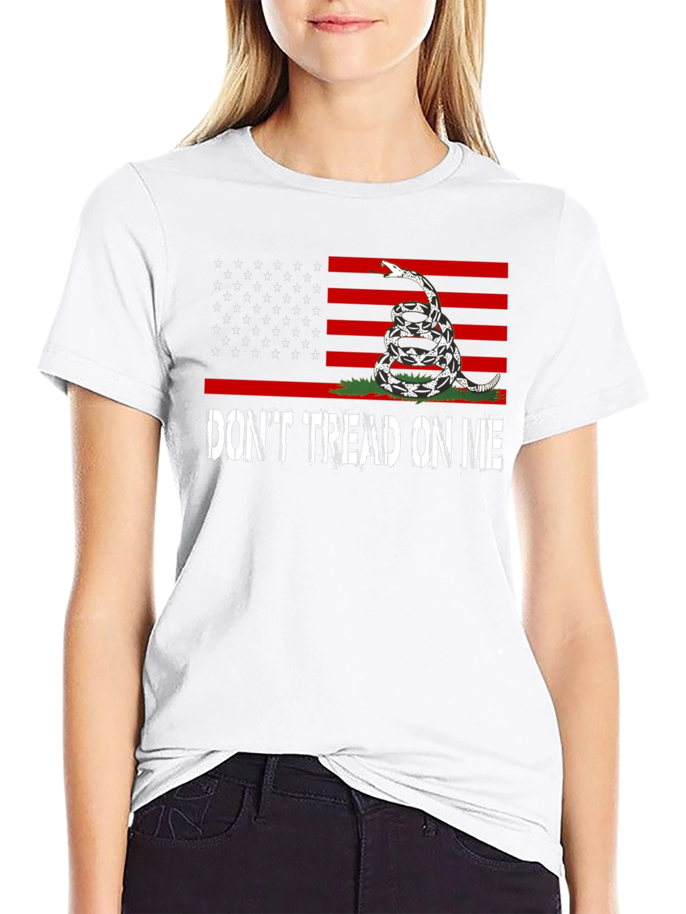 Dont Tread On Me USA Flag Graphic Tee