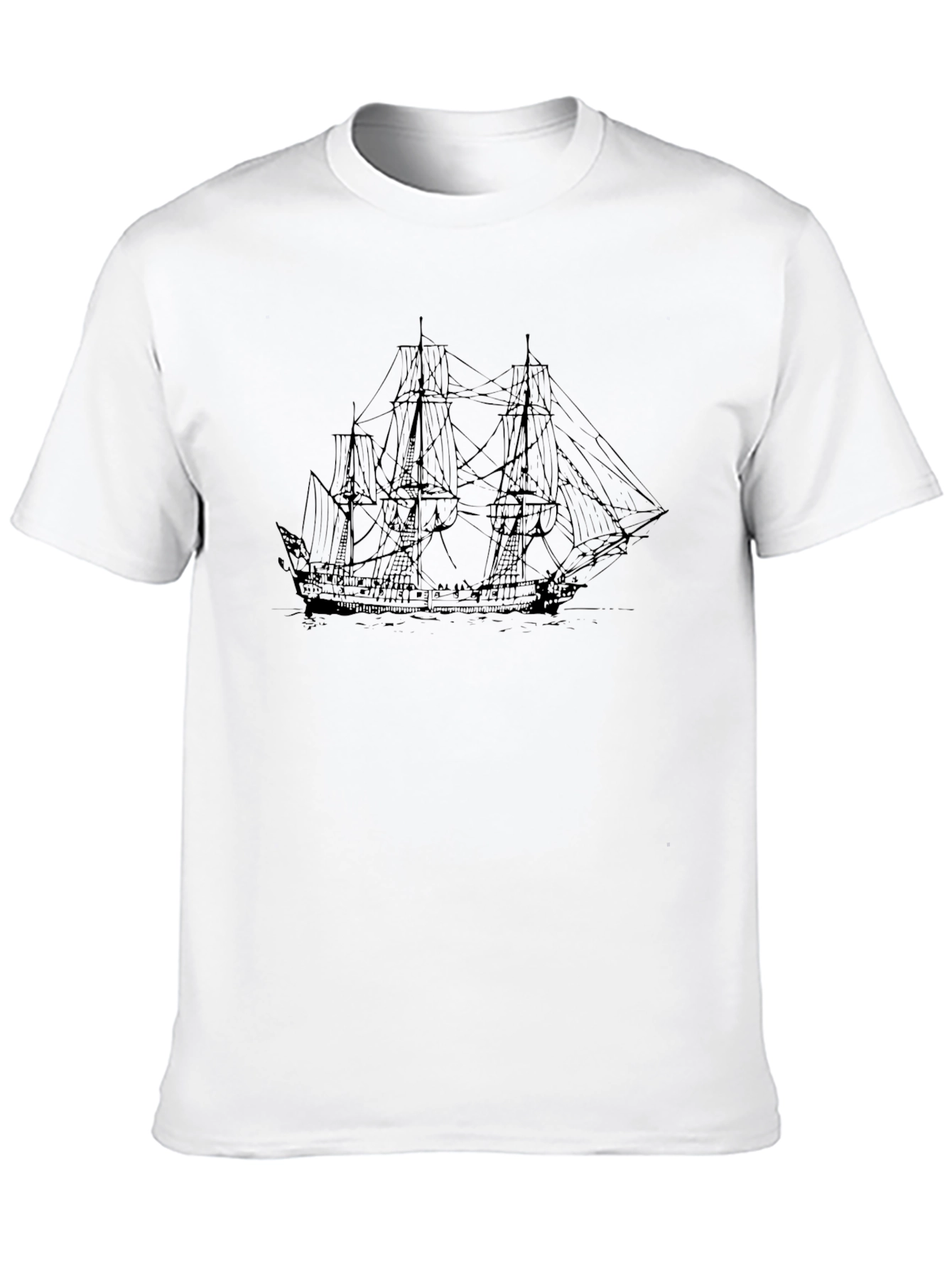 Black Ship Graphic Tee | Classic Style