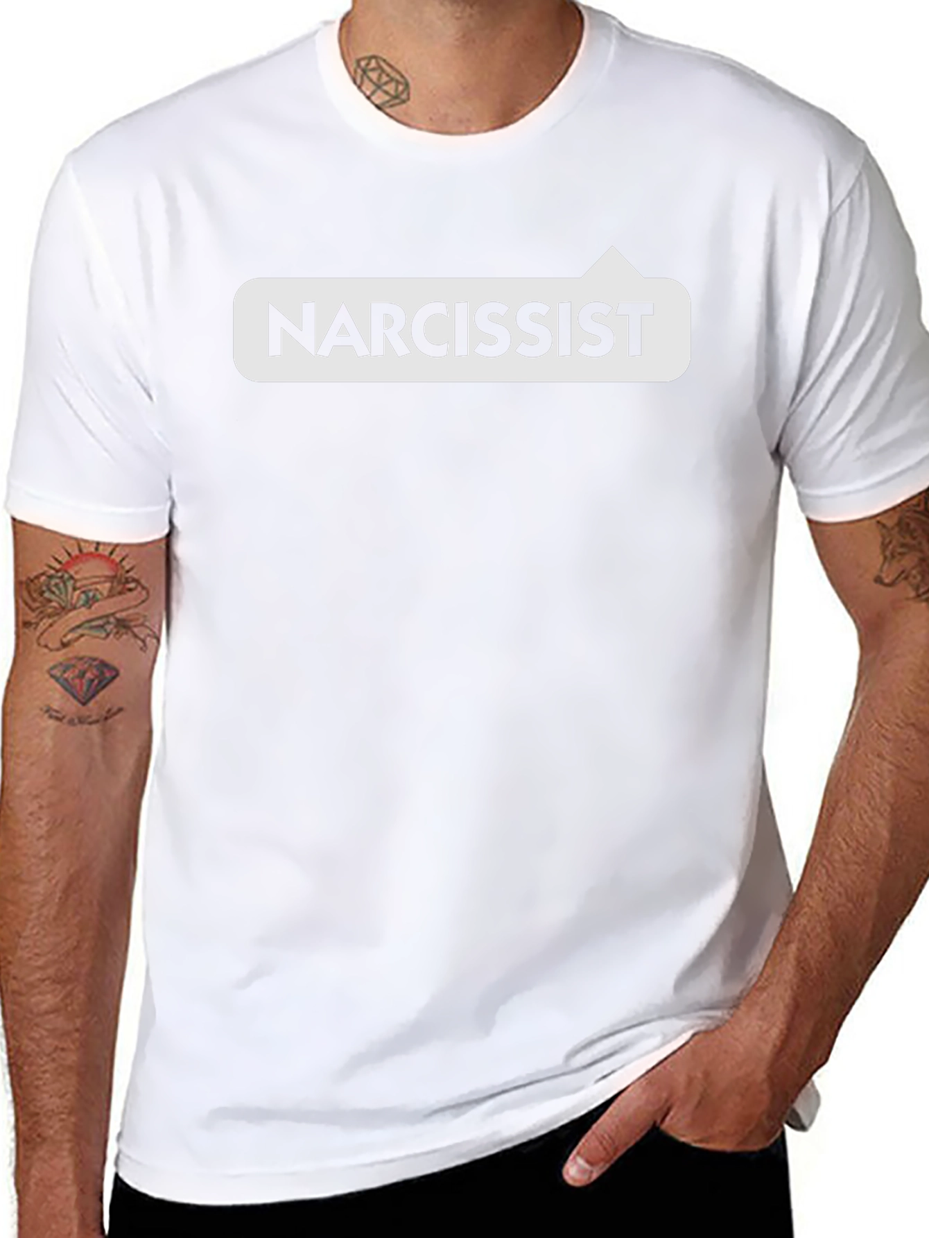 Narcissist Graphic Tee - Bold Statement Shirt